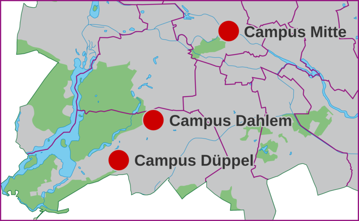 Overview of the veterinary medicine locations